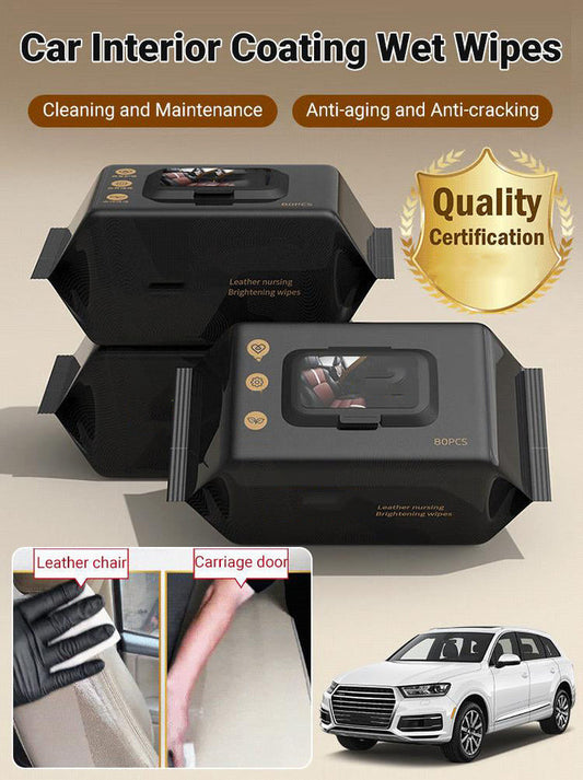 Lingettes humides pour revêtement intérieur de voiture