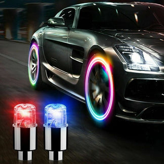 valves LED lumineuses pour roues ( 12 PIECES)