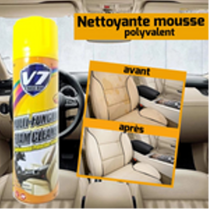 Mousse nettoyante pour intérieurs de voiture et les appareils électroménagers