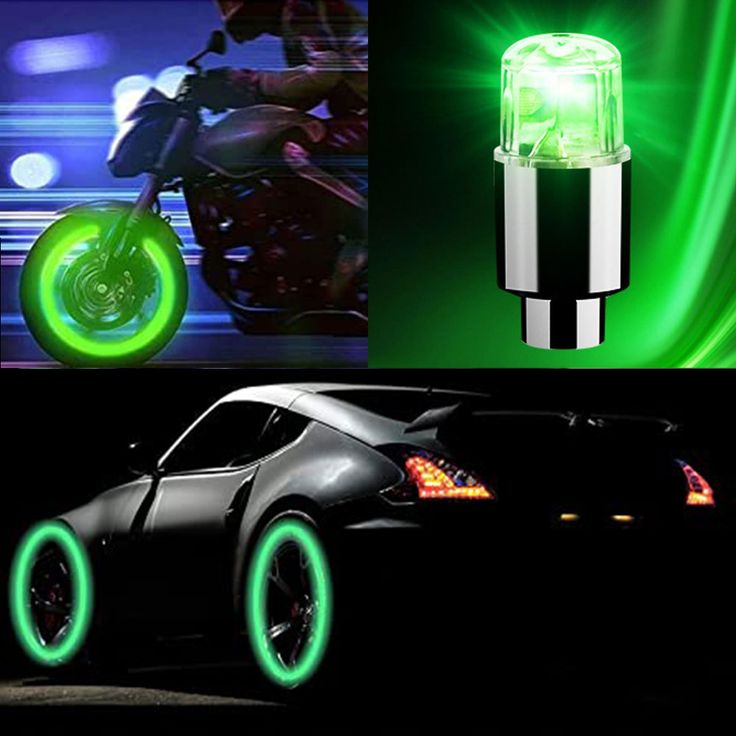 valves LED lumineuses pour roues ( 12 PIECES)