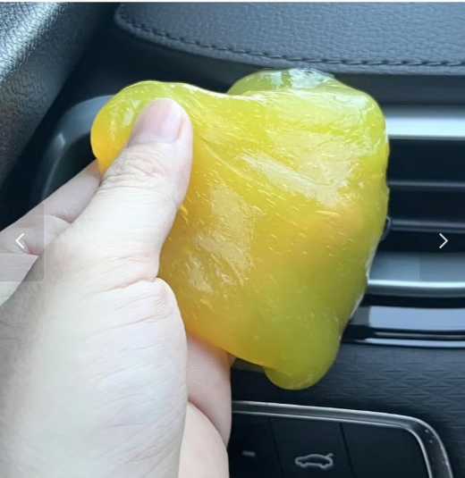 Gel nettoyant voiture Super Clean Slime, doux et réutilisable, jaune