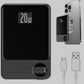 power bank (batterie externe) 20W avec affichage numérique du pourcentage de charge.