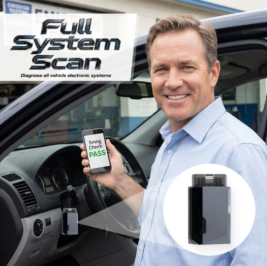 ! Outil de Diagnostic Auto Bluetooth – Multi-Systèmes, Données en Temps Réel, Test Batterie, Compatible iOS/Android,