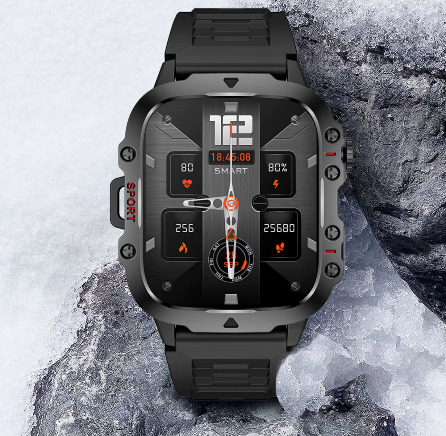 📣💧 Compagnon idéal pour vos activités outdoor : montre connectée robuste et étanche - Plus de 100 modes sportifs