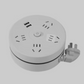 Multiprise ronde avec prises universelles + ports USB